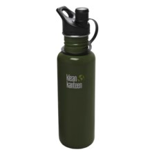 Klean Kanteen Water Bottle - 27 fl.oz., Sport Cap, BPA-Free in Forest Green - Closeouts