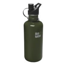 Klean Kanteen Water Bottle - 40 fl.oz., Sport Cap, BPA-Free in Forest Green - Closeouts