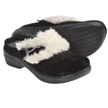 Klogs Bavaria Clogs - Suede, Slip-Ons (For Women) in Black Suede - Closeouts