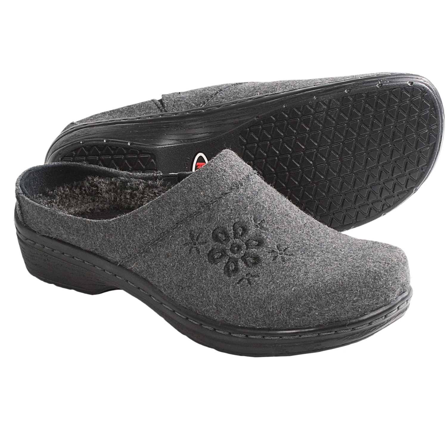 Klogs Prairie Clogs FlannelLeather, SlipOns (For Women) in Grey Flannel