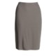 Knee-Length Diagonal Stripe Skirt - Stretch Jersey (For Women)
