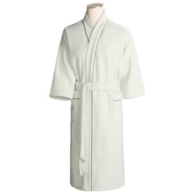 Knee-Length Fleece Robe (For Women) in White - Closeouts