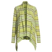 Knits with a Twist Lotus Cardigan Sweater - Pima Cotton (For Women) in Citrus - Closeouts