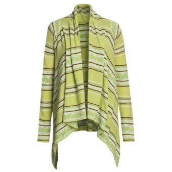 Knits with a Twist Lotus Cardigan Sweater - Pima Cotton (For Women) in Citrus