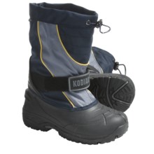 Kodiak Aaron Lined Snow Boots - Waterproof (For Boys) in Blue/Grey - Closeouts