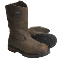 Kodiak Denton Work Boots - Waterproof, Crazy Horse Leather, Pull On (For Men) in Brown - Closeouts