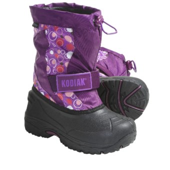 Kodiak Kaitlin Snow Boots - Waterproof, Insulated (For Girls) in Grape Bubble