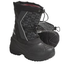 Kodiak Lucas Lined Snow Boots - Waterproof (For Boys) in Grey/Black Bear - Closeouts