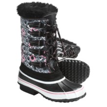 Kodiak Pearl Jr. Snow Boots - Lined (For Girls) in Black/Grey/Pink - Closeouts