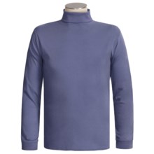 Kombi Combed Cotton Turtleneck - Long Sleeve (For Men) in Mariner Blue - Overstock