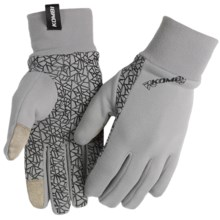 Kombi Stretch Tech Liner Gloves - Fleece (For Men) in Grey/Black - Closeouts