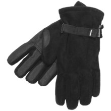 Kombi Windbreaker Fleece Gloves - Insulated (For Men) in Black - Closeouts