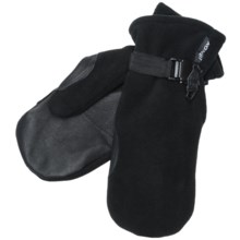 Kombi Windbreaker Fleece II Mittens - Windproof, Insulated (For Men) in Black - Closeouts