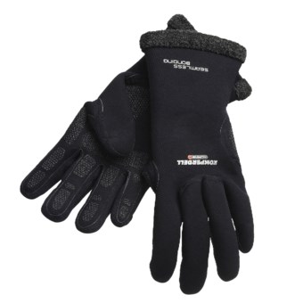 Komperdell Alpine Merino Wool Gloves -Waterproof (For Men And Women) in Black