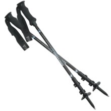 Komperdell Pure Carbon Trekking Poles - Power Lock, Compact, Pair (For Women) in See Photo - Closeouts