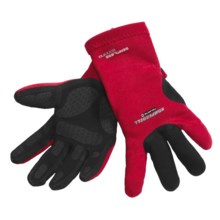 Komperdell Touring Frottee Gloves - Waterproof (For Men and Women) in Red/Black - Closeouts