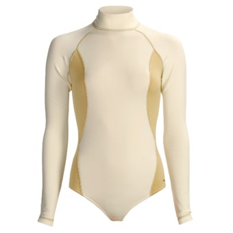 Komperdell XA-10 Thermo Fleece Base Layer Body Suit - Midweight, Long Sleeve (For Women) in Pearl