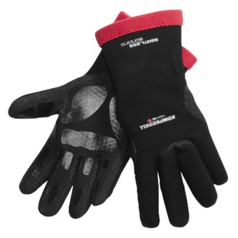 Komperdell XA-10 Thermo Gloves - Waterproof (For Men and Women) in Black/Red