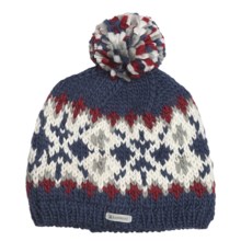 Kootenay Knitting Company Bergen Pom Beanie Hat - Merino Wool (For Men and Women) in Blue - Closeouts