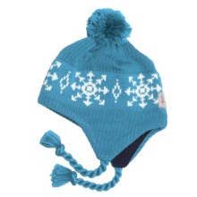 Kootenay Knitting Company Lillehammer Pom Hat - Merino Wool, Ear Flaps, (For Men and Women) in Chill - Closeouts