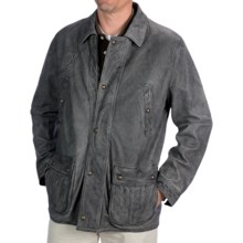 Kroon Antique Washed Leather Jacket (For Men) in Black - Closeouts