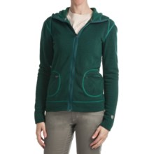 Kuhl Istria Hoodie Sweater - Kashmira Fleece (For Women) in Emerald - Closeouts