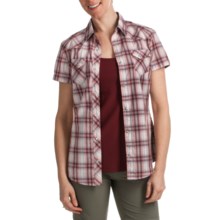 Kuhl Rumblr Plaid Shirt - UPF 30, Short Sleeve (For Women) in Berry - Closeouts