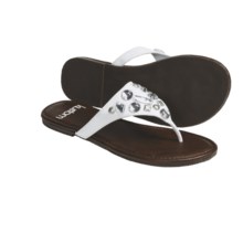 Kustom Envy Thong Sandals  (For Women) in White - Closeouts