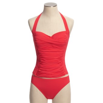 La Blanca by Rod Beattie Armed and Glamorous Tankini Swimsuit - 2-Piece (For Women) in Watermelon