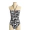 Black La Blanca by Rod Beattie Graphic Bandeau Swimsuit - 1-Piece (For Women)