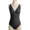 Black La Blanca by Rod Beattie Roman Holiday Swimsuit - Shirred Front, 1-Piece (For Women)