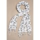 La Fiorentina Cotton Star Print Scarf (For Women)