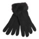 La Fiorentina Gloves - Tonal Rabbit Fur Cuffs (For Women)