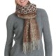 La Fiorentina Reversible Wool Scarf - Animal Print, Paisley (For Women)