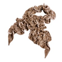 La Fiorentina Scrunch Scarf - Velvet (For Women) in Camel - Closeouts