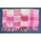 La Fiorentina Square Bordered Print Scarf - Fringe (For Women)