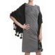 La Fiorentina Wool Wrap - Rabbit Fur Pompoms (For Women)