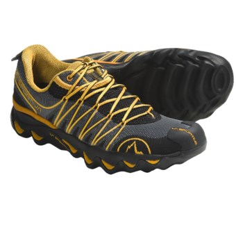 La Sportiva Quantum Trail Running Shoes (For Men) in Black/Yellow