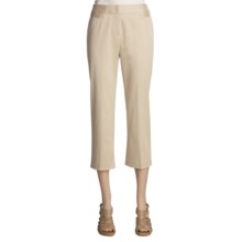 Lafayette 148 New York Ankle Pants - Luxe Stretch Cotton (For Women) in Stone - Closeouts