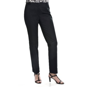 Lafayette 148 New York Astor Pants - Cotton Sateen, Slim Leg (For Women) in Black