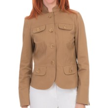 Lafayette 148 New York Cagney Jacket - Autumn Twill (For Women) in Chai - Closeouts