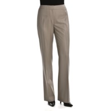 Lafayette 148 New York Classic Pinstripe Pants - Silk-Wool (For Women) in Taupe Multi - Closeouts