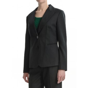 Lafayette 148 New York Classic Suit Jacket - Wool (For Women) in Black Forest