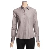 Lafayette 148 New York Cotton Fine Line Shirt - Long Sleeve (For Women)