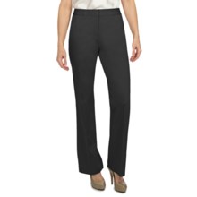 Lafayette 148 New York Cotton Sateen Pants (For Women) in Black - Closeouts