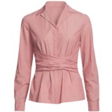 Lafayette 148 New York Fine Line Shirt - Cotton, Long Sleeve (For Women)