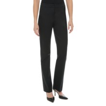 Lafayette 148 New York Luxe Cotton Sateen Pants (For Women) in Black - Closeouts