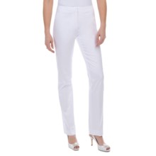 Lafayette 148 New York Luxe Cotton Sateen Pants (For Women) in White - Closeouts