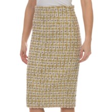 Lafayette 148 New York Ravenna Weave Slim Skirt (For Women) in Cloud Multi - Closeouts