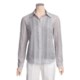 Lafayette 148 New York Shimmer Stripe Shirt - Long Button-Up Sleeve (For Women)